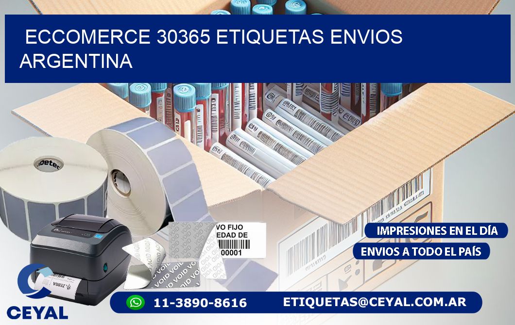 ECCOMERCE 30365 ETIQUETAS ENVIOS ARGENTINA