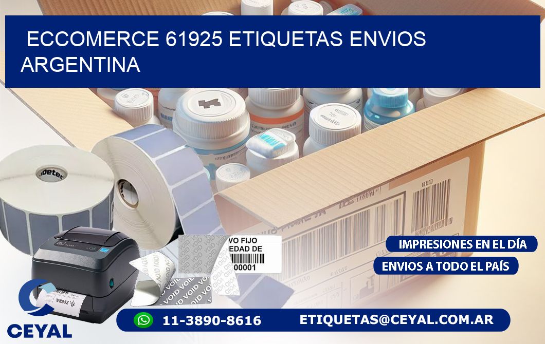 ECCOMERCE 61925 ETIQUETAS ENVIOS ARGENTINA