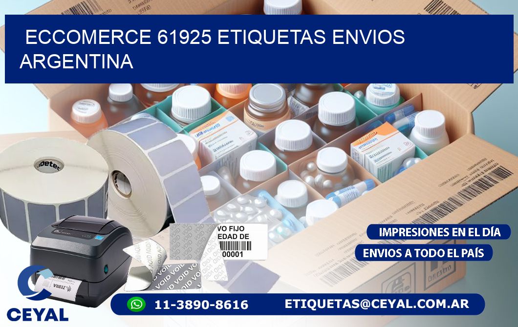 ECCOMERCE 61925 ETIQUETAS ENVIOS ARGENTINA