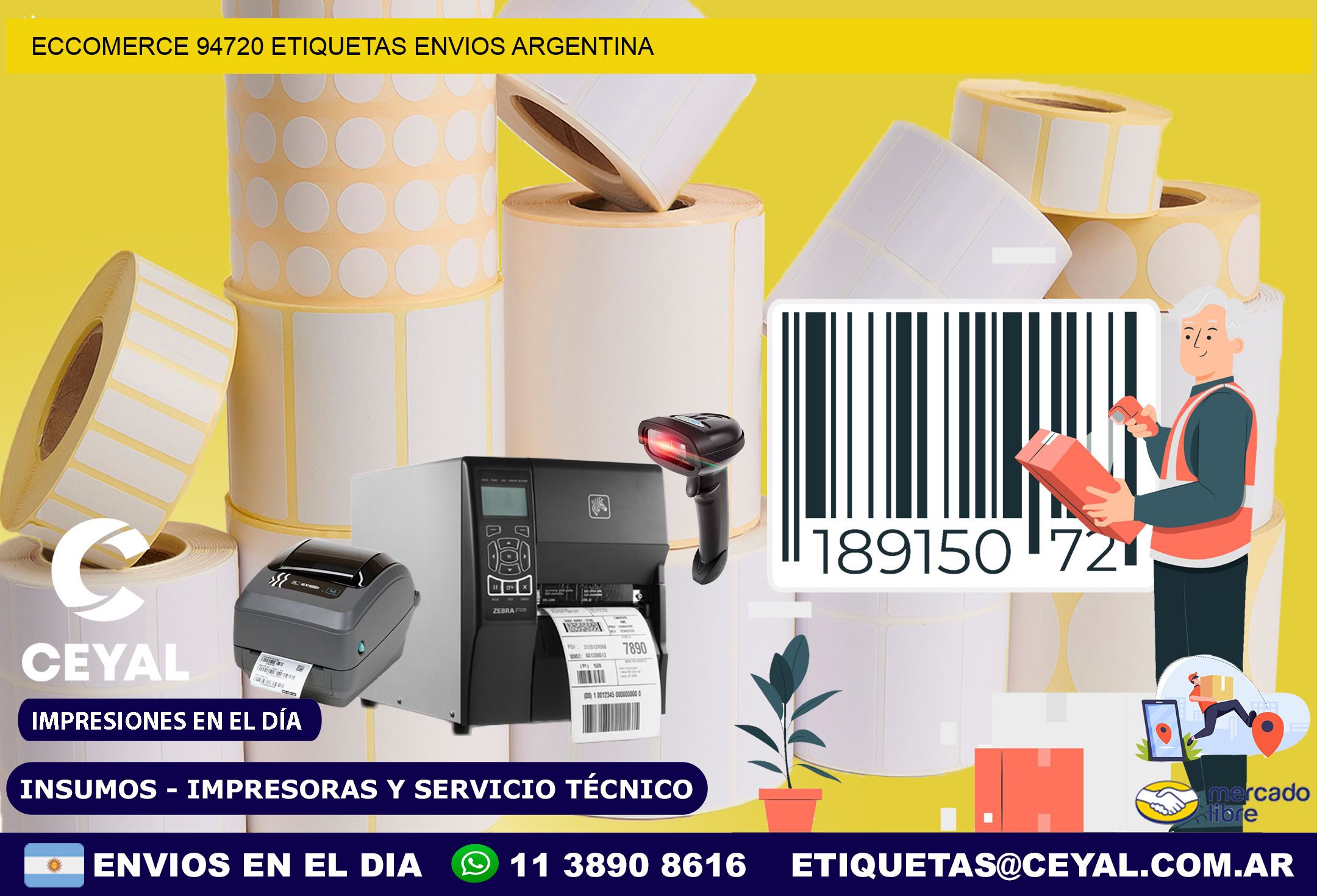 ECCOMERCE 94720 ETIQUETAS ENVIOS ARGENTINA