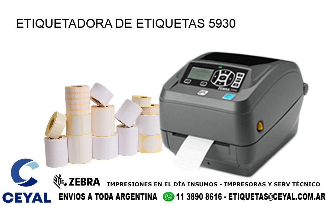 ETIQUETADORA DE ETIQUETAS 5930