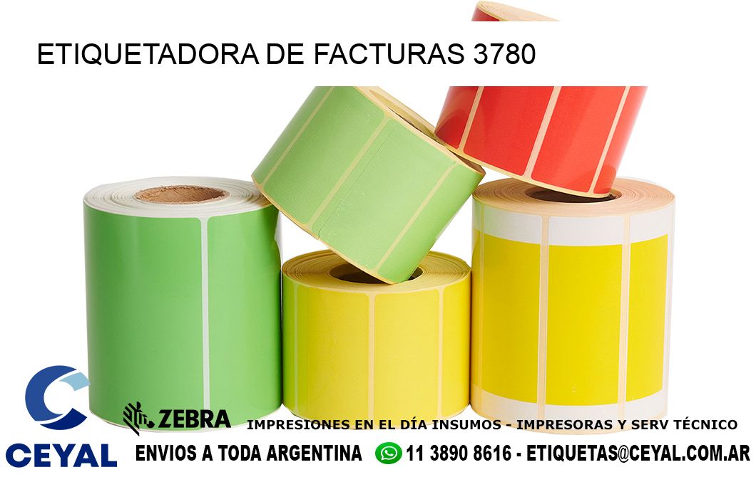 ETIQUETADORA DE FACTURAS 3780