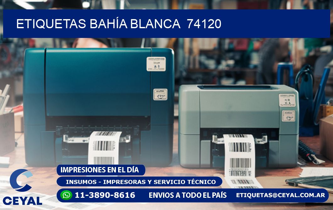 ETIQUETAS BAHÍA BLANCA  74120