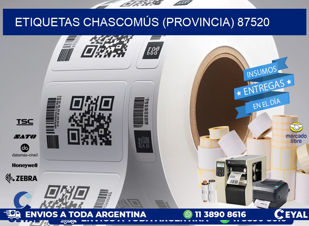 ETIQUETAS CHASCOMÚS (PROVINCIA) 87520