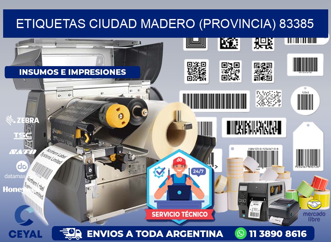 ETIQUETAS CIUDAD MADERO (PROVINCIA) 83385