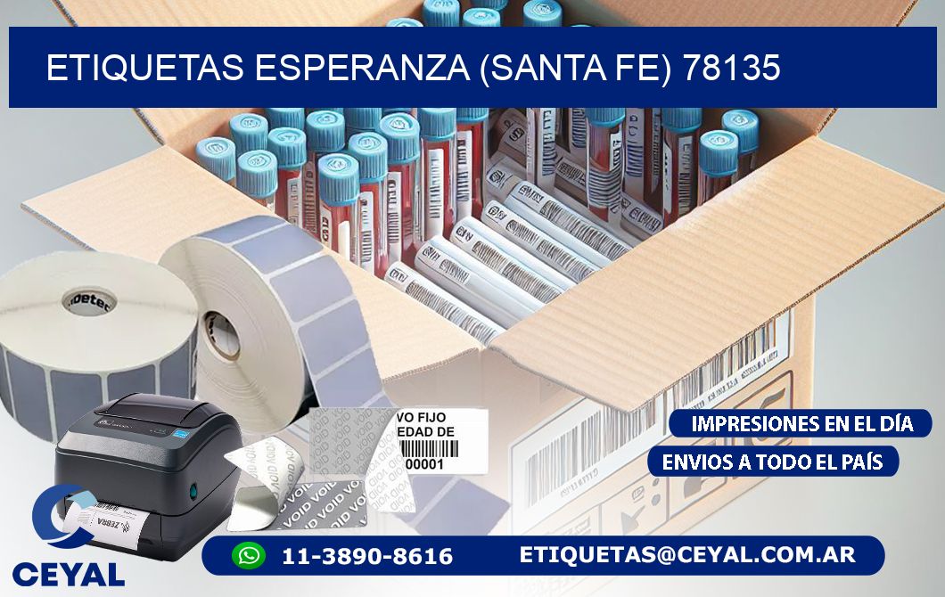 ETIQUETAS ESPERANZA (SANTA FE) 78135