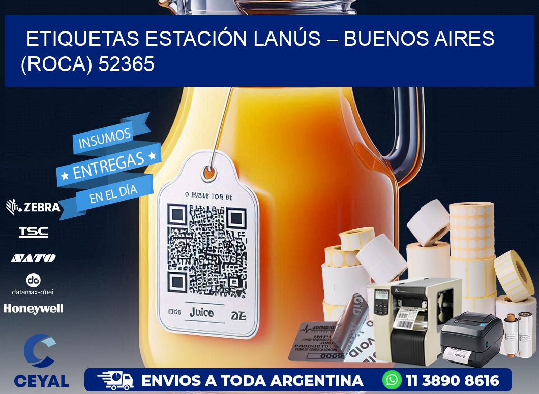 ETIQUETAS ESTACIÓN LANÚS – BUENOS AIRES (ROCA) 52365
