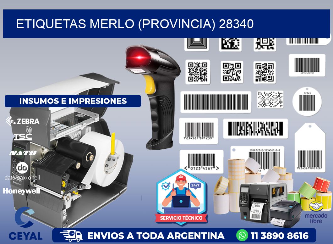 ETIQUETAS MERLO (PROVINCIA) 28340