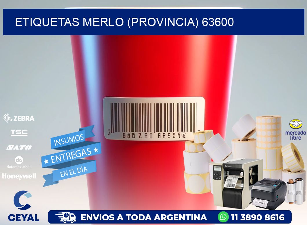 ETIQUETAS MERLO (PROVINCIA) 63600