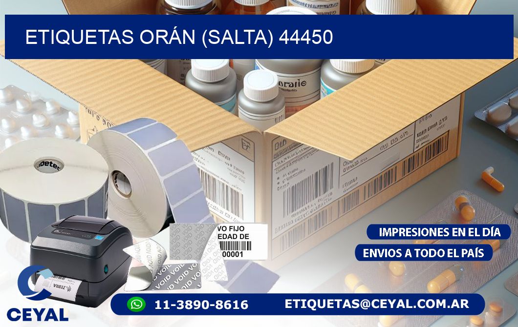 ETIQUETAS ORÁN (SALTA) 44450