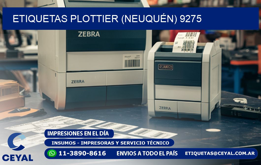 ETIQUETAS PLOTTIER (NEUQUÉN) 9275