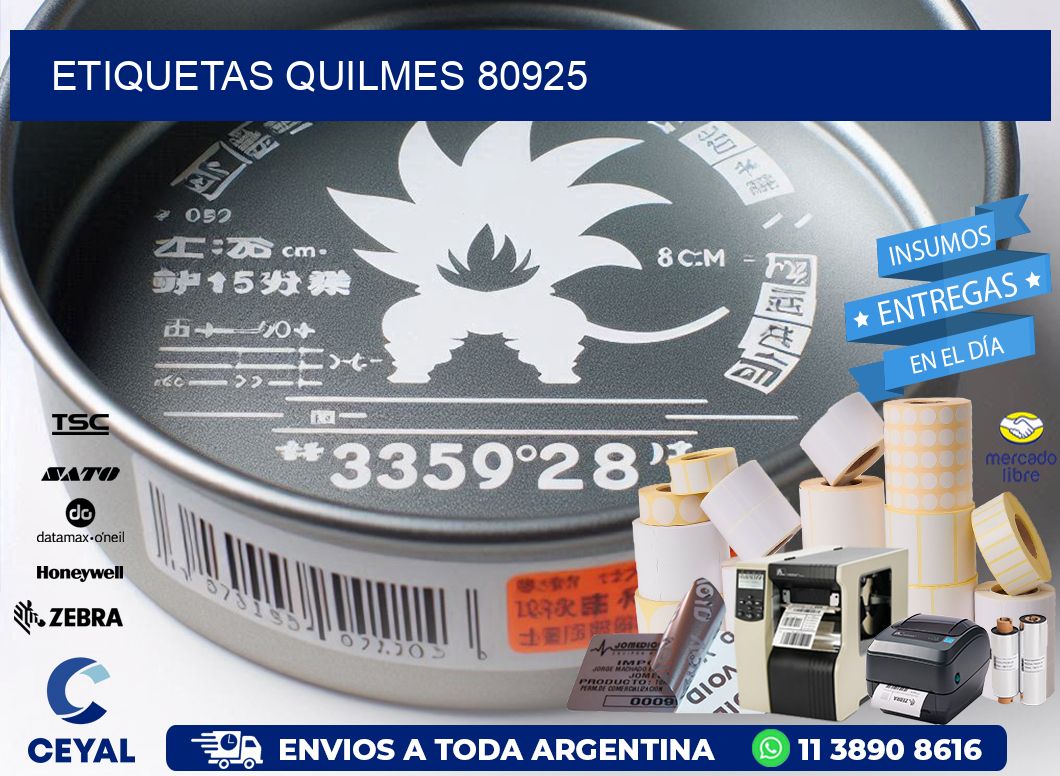 ETIQUETAS QUILMES 80925