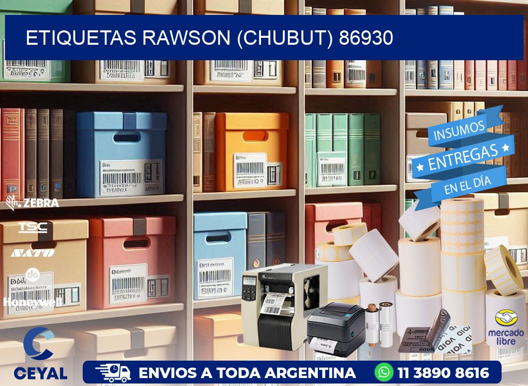 ETIQUETAS RAWSON (CHUBUT) 86930