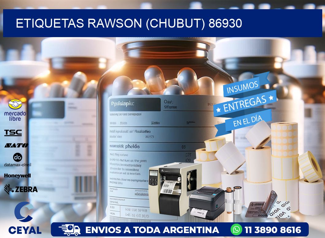 ETIQUETAS RAWSON (CHUBUT) 86930