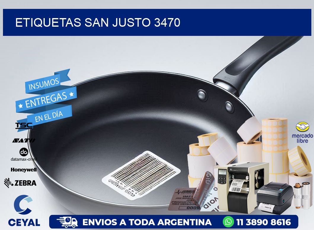 ETIQUETAS SAN JUSTO 3470