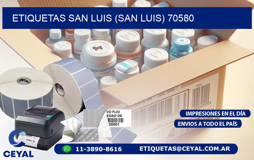 ETIQUETAS SAN LUIS (SAN LUIS) 70580