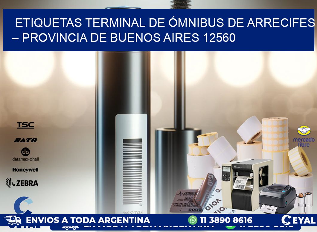 ETIQUETAS TERMINAL DE ÓMNIBUS DE ARRECIFES – PROVINCIA DE BUENOS AIRES 12560