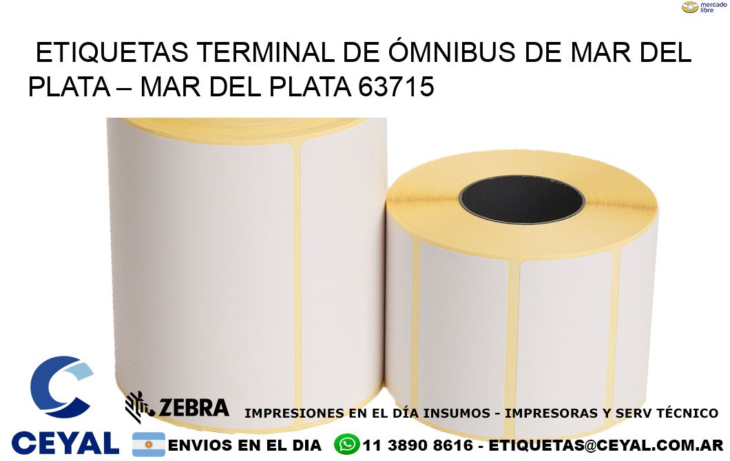 ETIQUETAS TERMINAL DE ÓMNIBUS DE MAR DEL PLATA – MAR DEL PLATA 63715