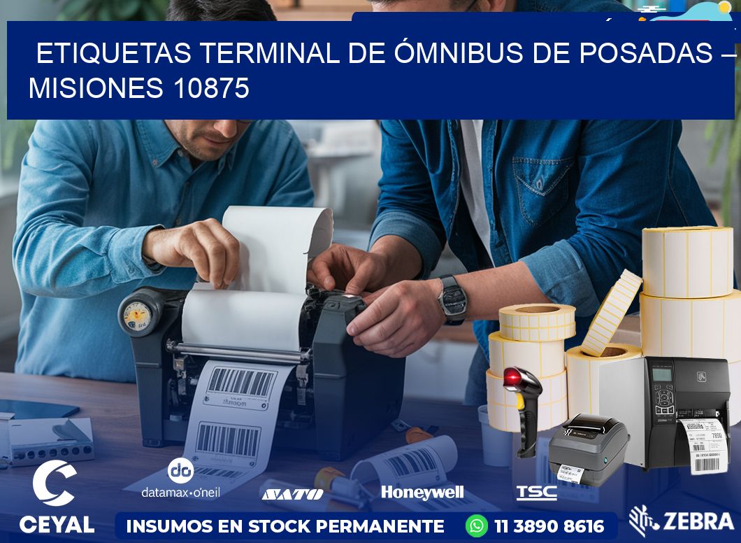 ETIQUETAS TERMINAL DE ÓMNIBUS DE POSADAS – MISIONES 10875