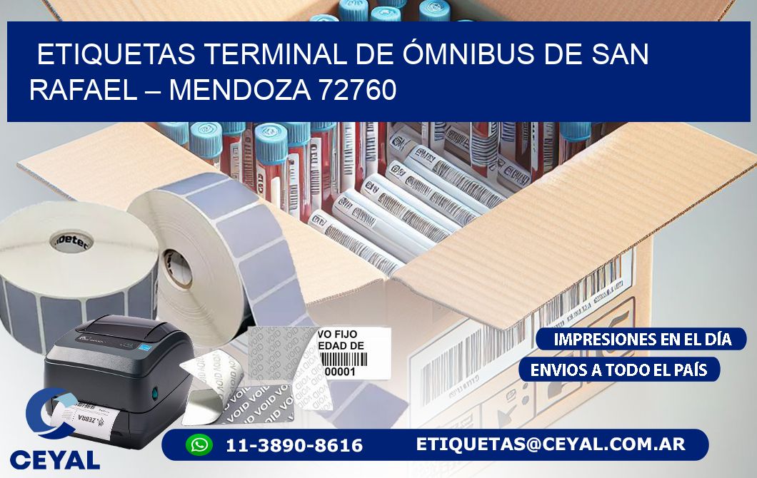 ETIQUETAS TERMINAL DE ÓMNIBUS DE SAN RAFAEL – MENDOZA 72760