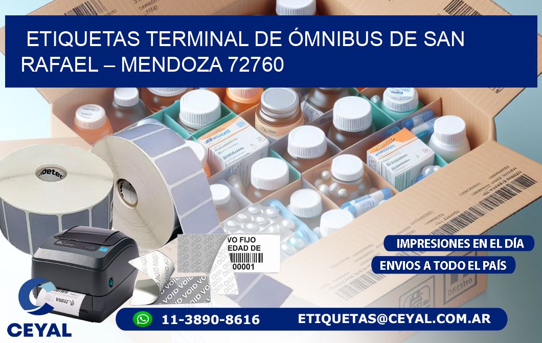 ETIQUETAS TERMINAL DE ÓMNIBUS DE SAN RAFAEL – MENDOZA 72760