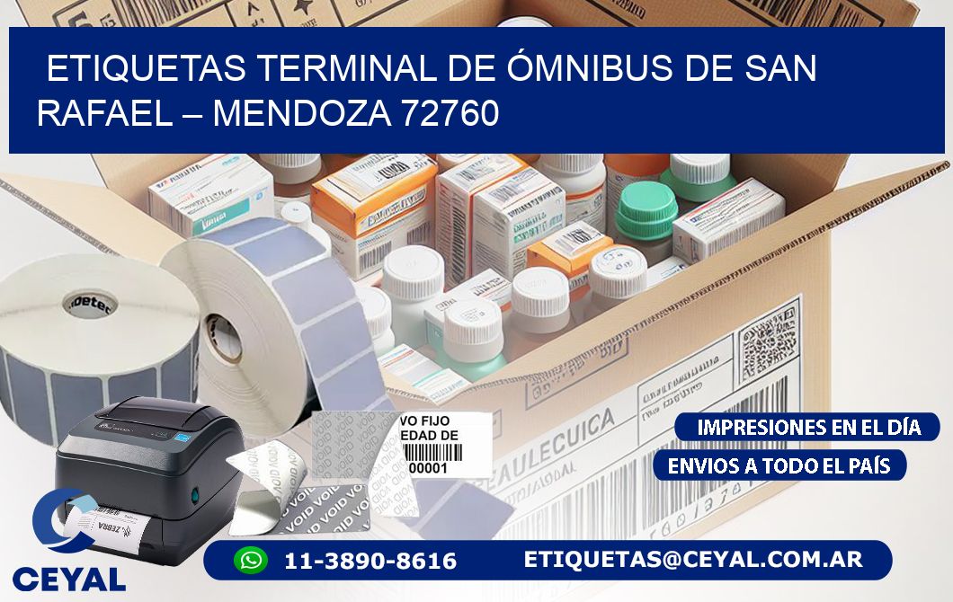 ETIQUETAS TERMINAL DE ÓMNIBUS DE SAN RAFAEL – MENDOZA 72760