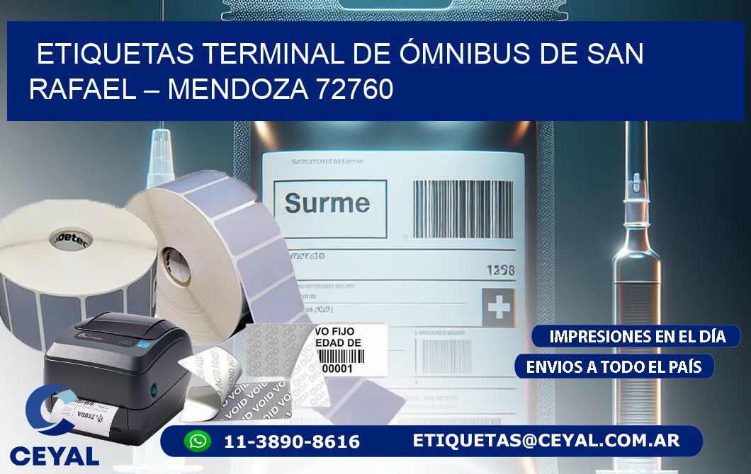 ETIQUETAS TERMINAL DE ÓMNIBUS DE SAN RAFAEL – MENDOZA 72760