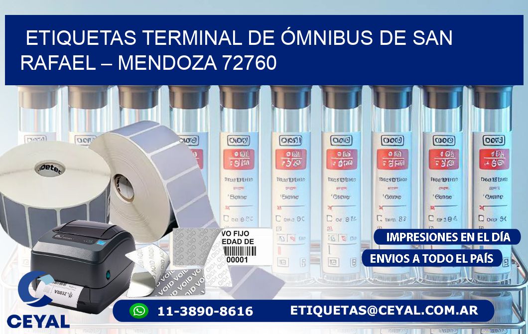 ETIQUETAS TERMINAL DE ÓMNIBUS DE SAN RAFAEL – MENDOZA 72760