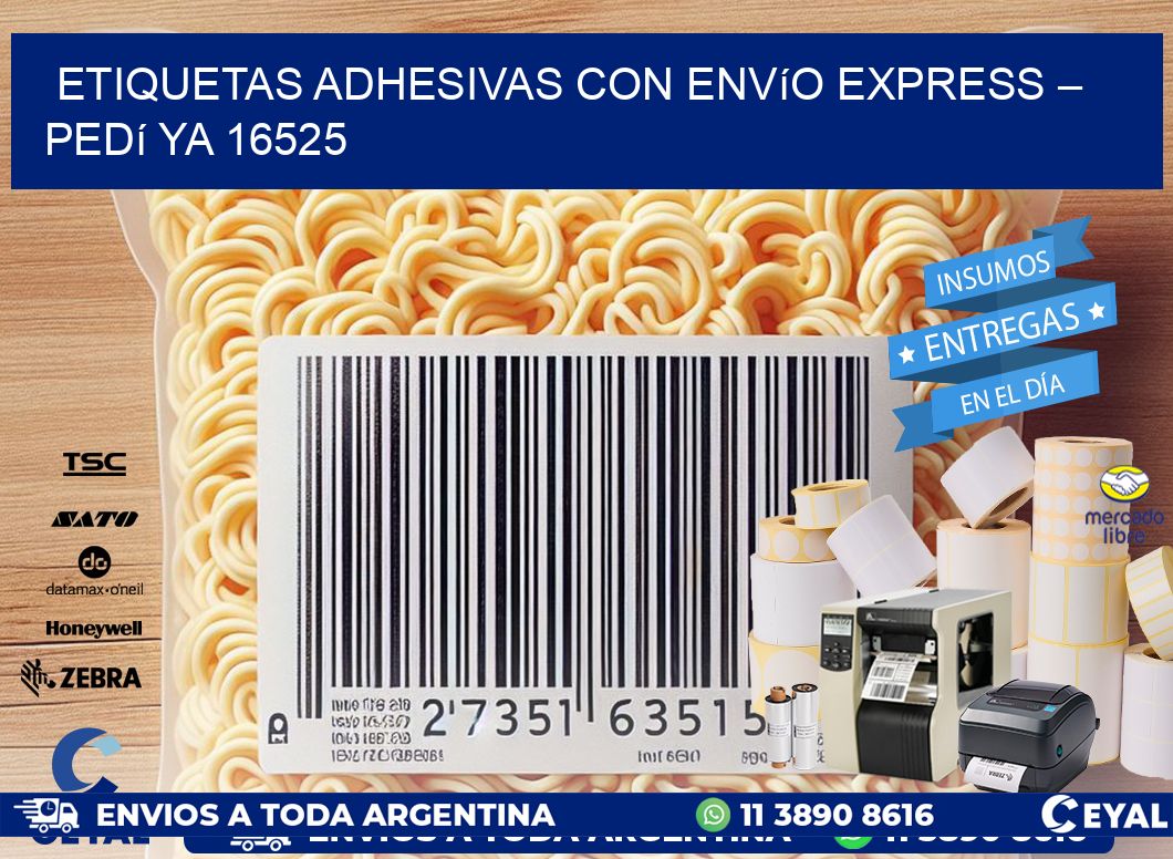 Etiquetas Adhesivas con Envío Express – Pedí Ya 16525