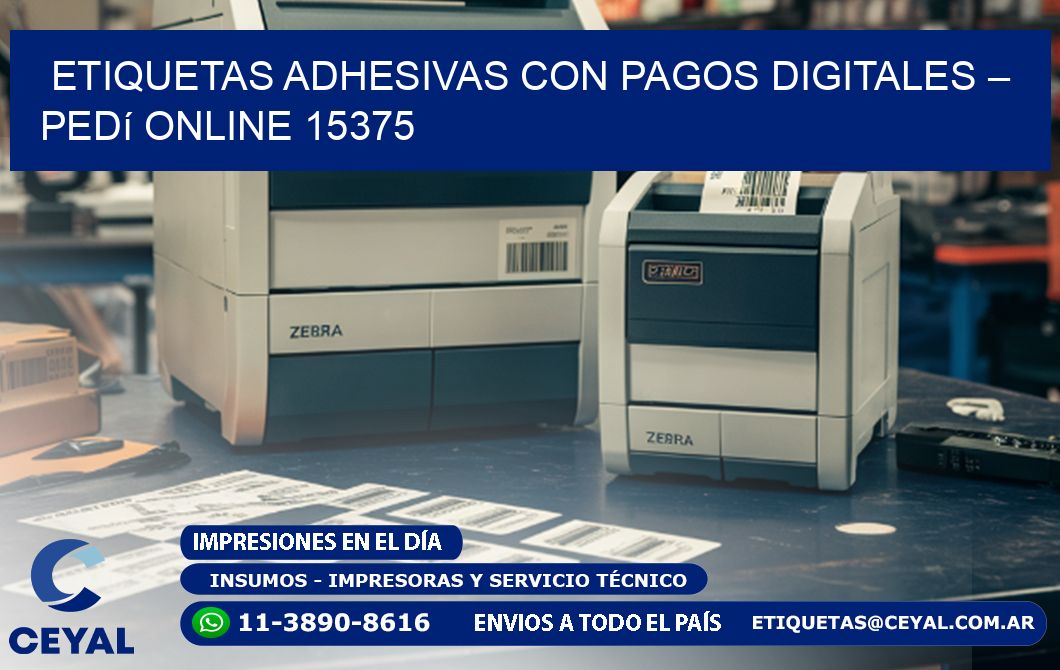 Etiquetas Adhesivas con Pagos Digitales – Pedí Online 15375