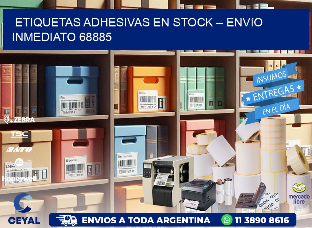 Etiquetas Adhesivas en Stock – Envío Inmediato 68885