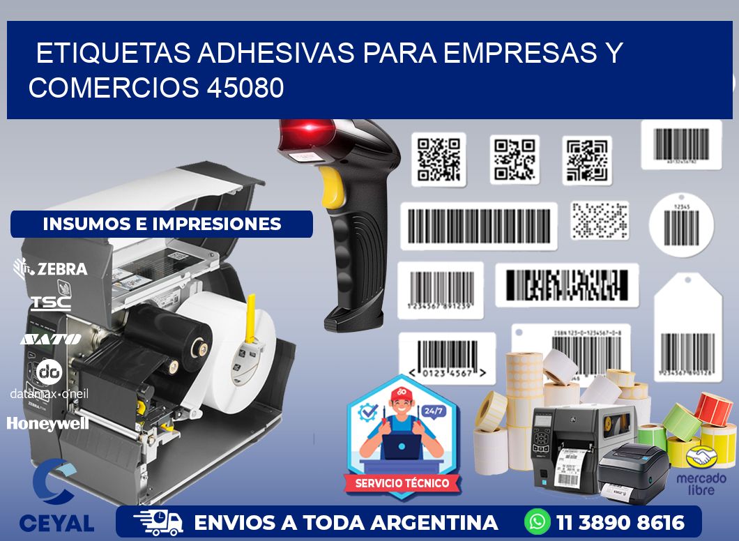 Etiquetas Adhesivas para Empresas y Comercios 45080