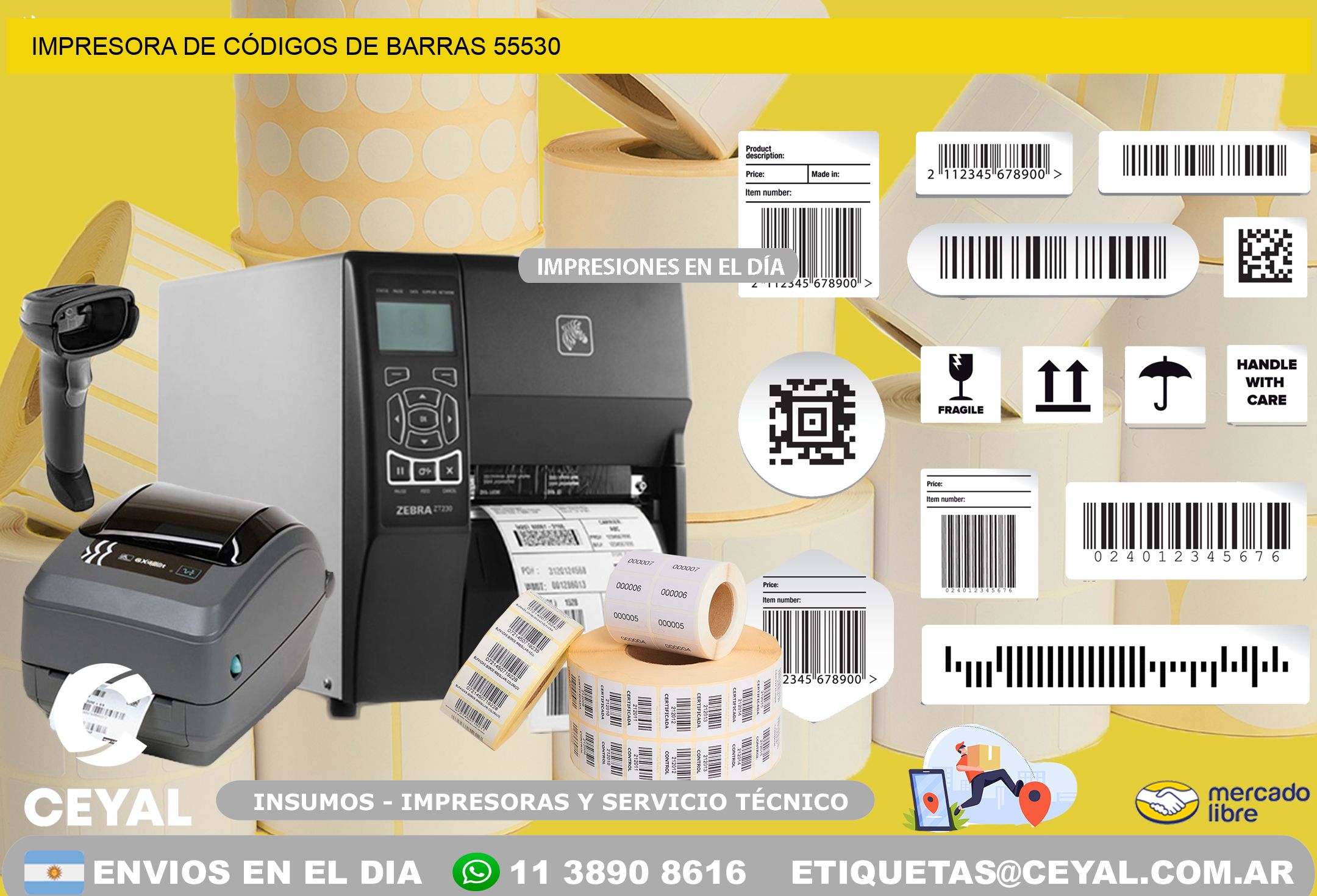 IMPRESORA DE CÓDIGOS DE BARRAS 55530