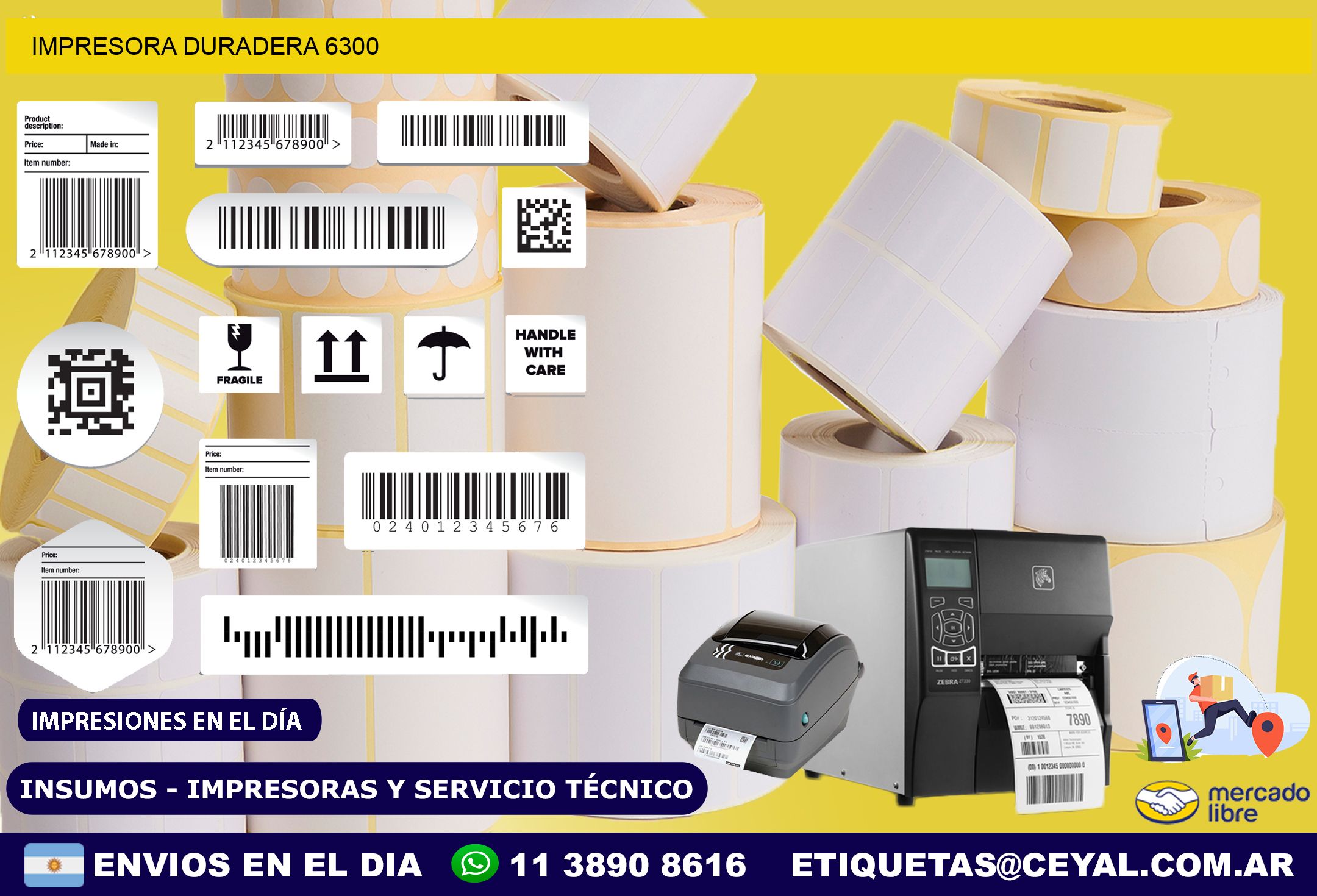 IMPRESORA DURADERA 6300