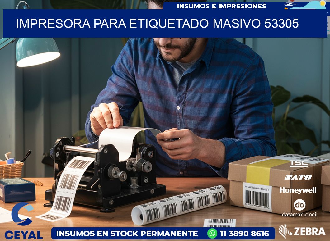 IMPRESORA PARA ETIQUETADO MASIVO 53305