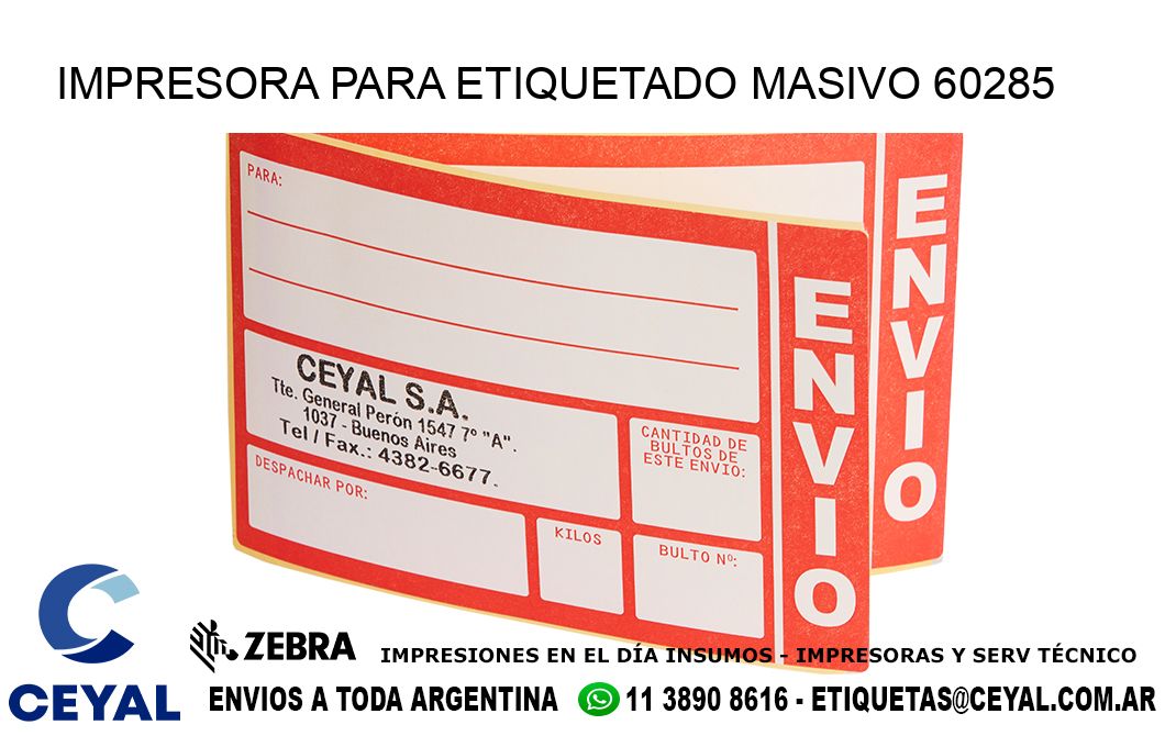 IMPRESORA PARA ETIQUETADO MASIVO 60285