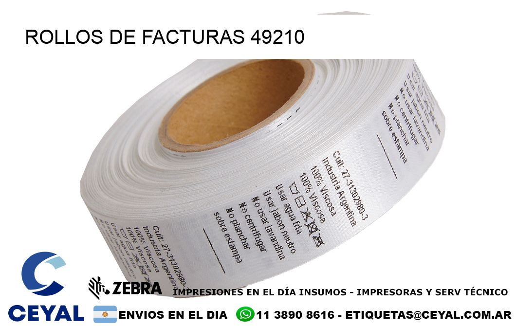 ROLLOS DE FACTURAS 49210