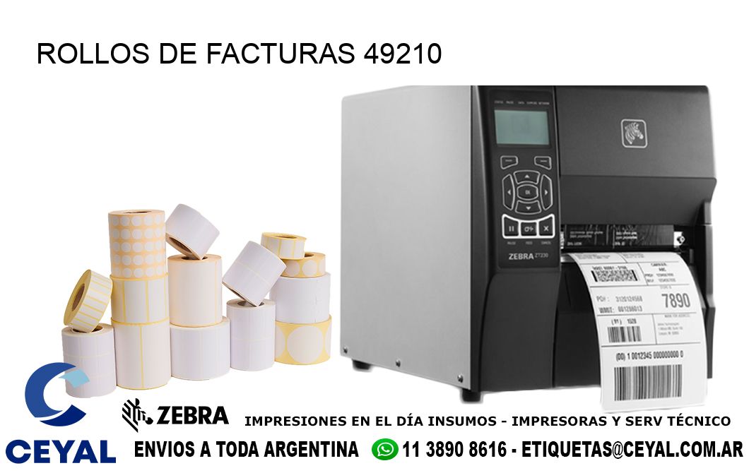 ROLLOS DE FACTURAS 49210