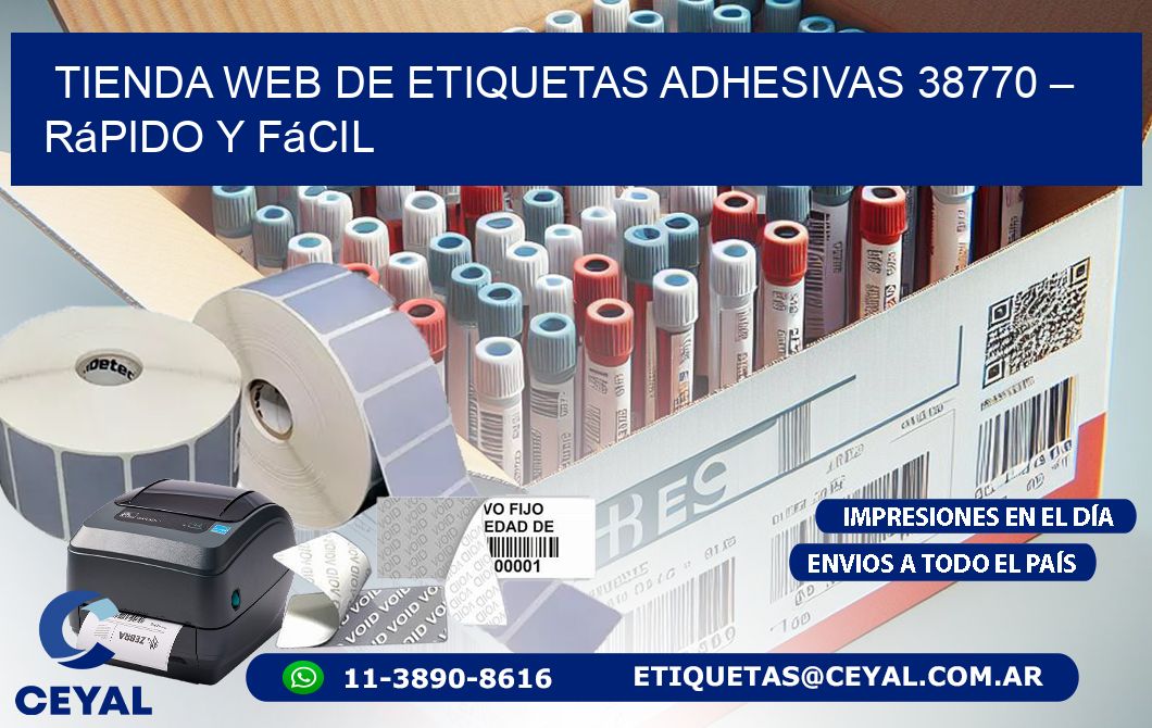Tienda Web de Etiquetas Adhesivas 38770 – Rápido y Fácil