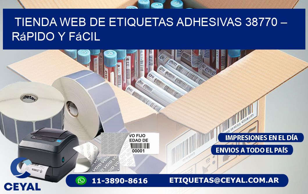 Tienda Web de Etiquetas Adhesivas 38770 – Rápido y Fácil