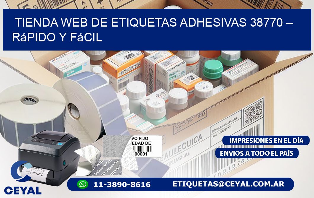 Tienda Web de Etiquetas Adhesivas 38770 – Rápido y Fácil