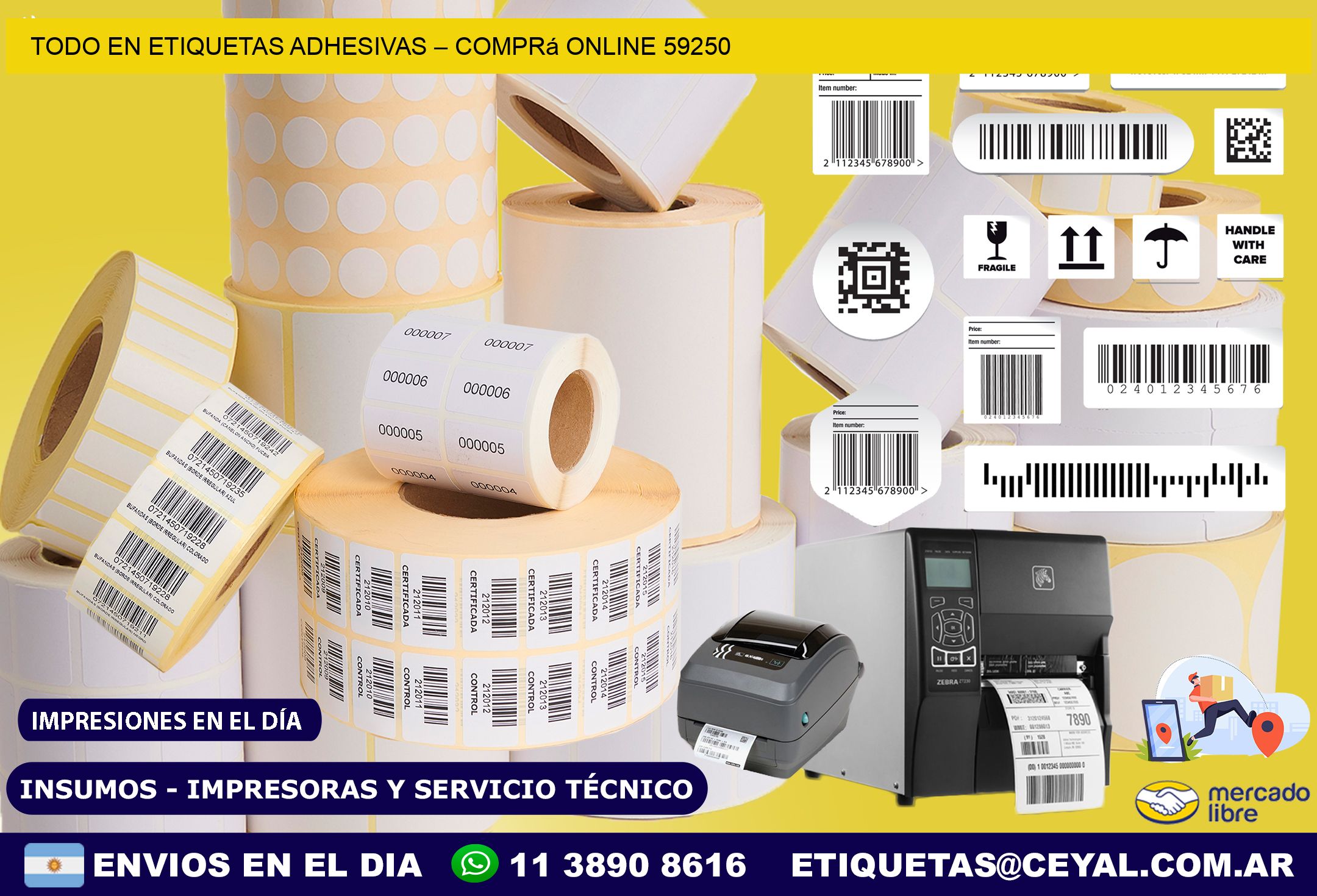 Todo en Etiquetas Adhesivas – Comprá Online 59250