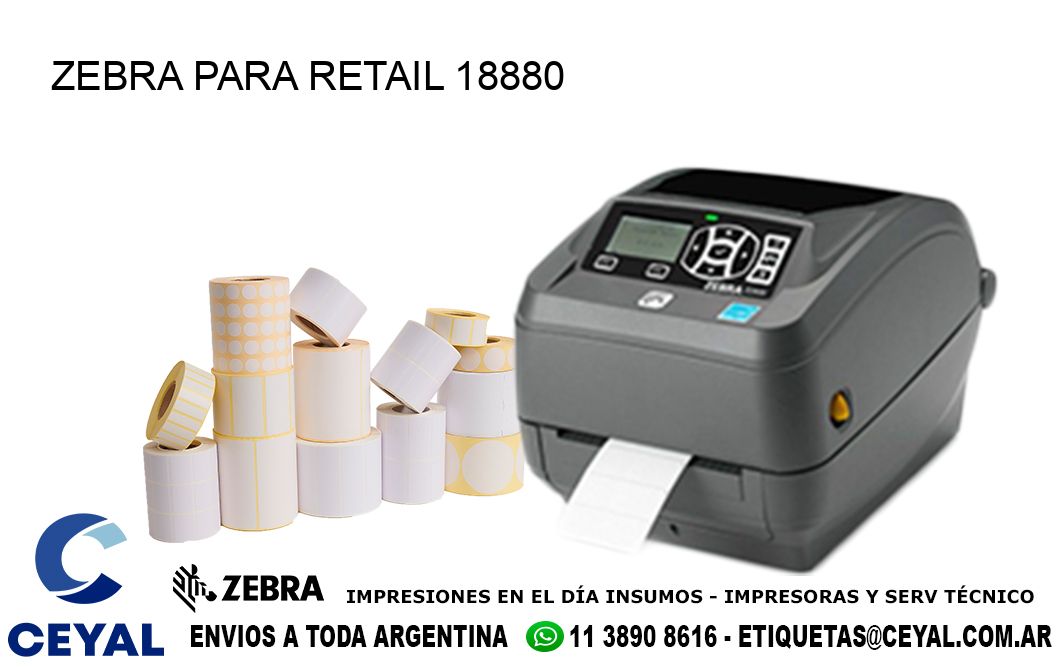 ZEBRA PARA RETAIL 18880
