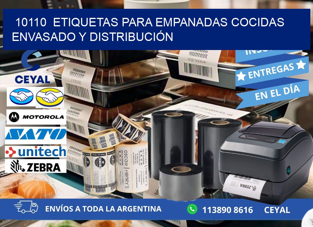10110  ETIQUETAS PARA EMPANADAS COCIDAS ENVASADO Y DISTRIBUCIÓN