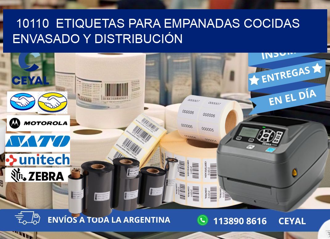 10110  ETIQUETAS PARA EMPANADAS COCIDAS ENVASADO Y DISTRIBUCIÓN