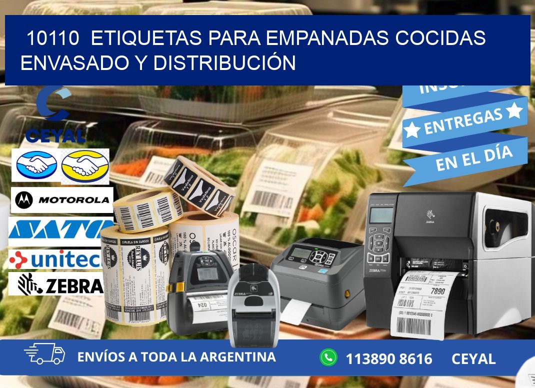 10110  ETIQUETAS PARA EMPANADAS COCIDAS ENVASADO Y DISTRIBUCIÓN