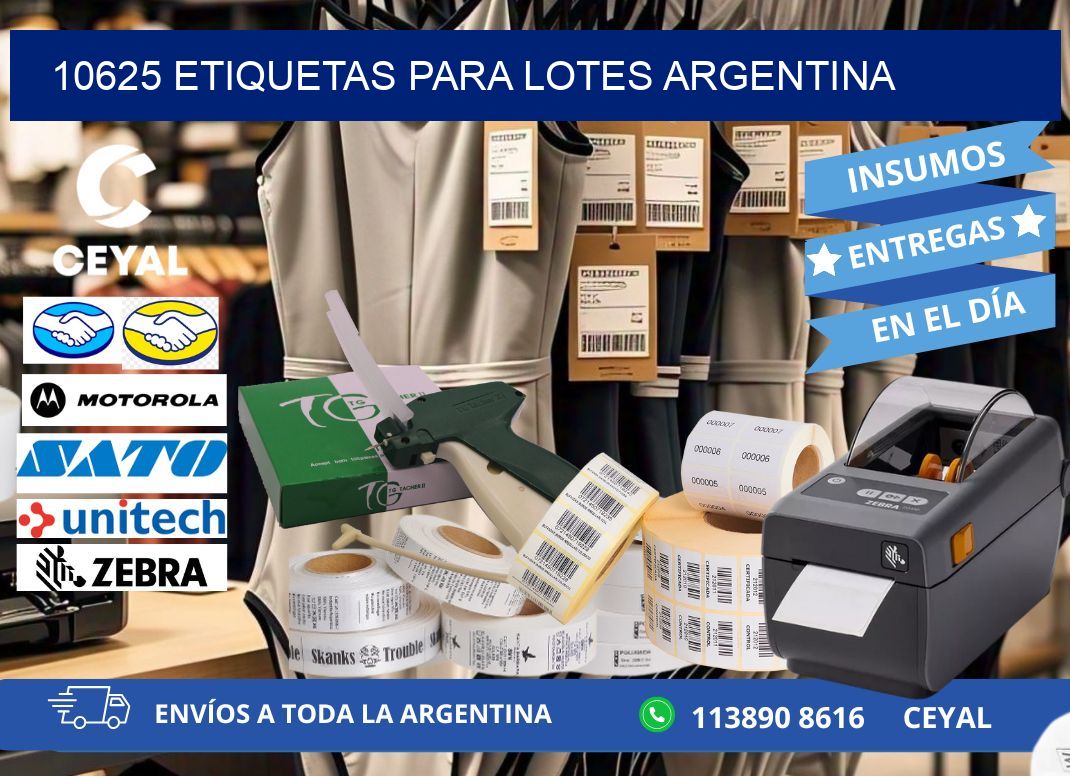 10625 ETIQUETAS PARA LOTES ARGENTINA