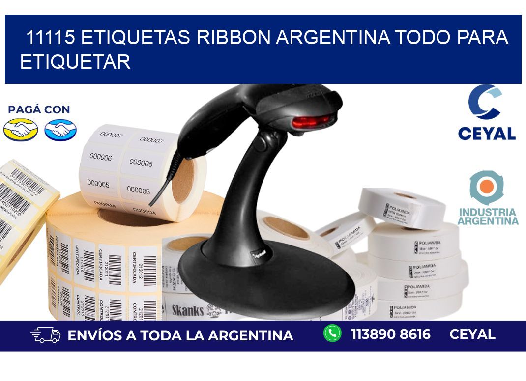 11115 etiquetas ribbon argentina TODO PARA ETIQUETAR