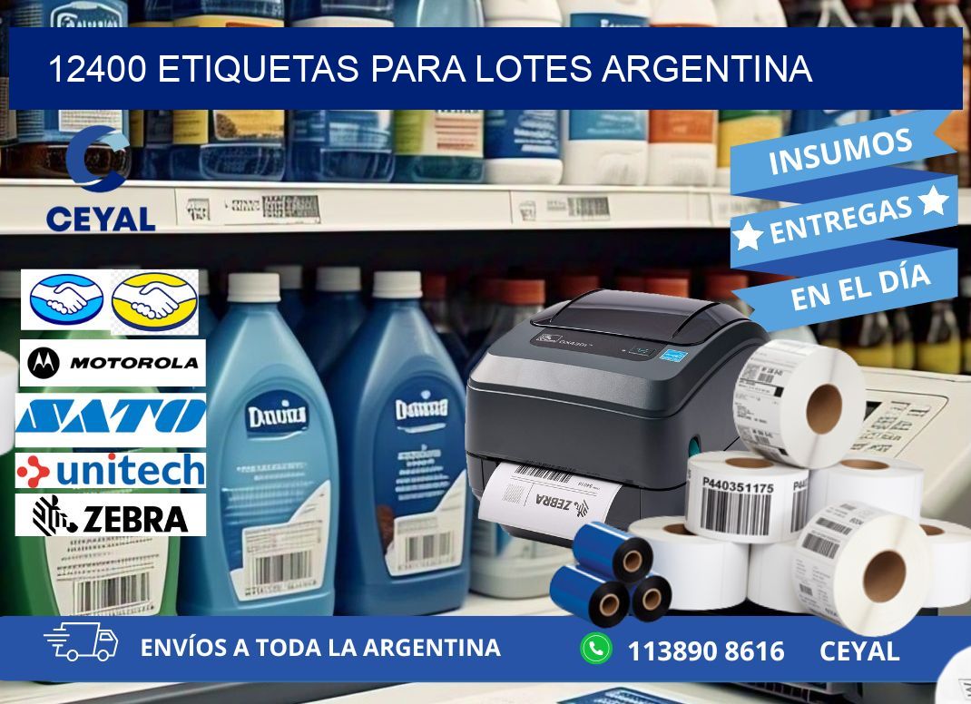 12400 ETIQUETAS PARA LOTES ARGENTINA