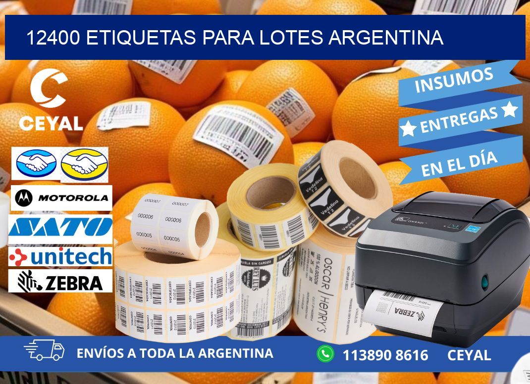 12400 ETIQUETAS PARA LOTES ARGENTINA